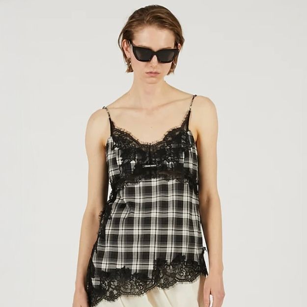 【残り一点】アシンメトリーレースキャミソール