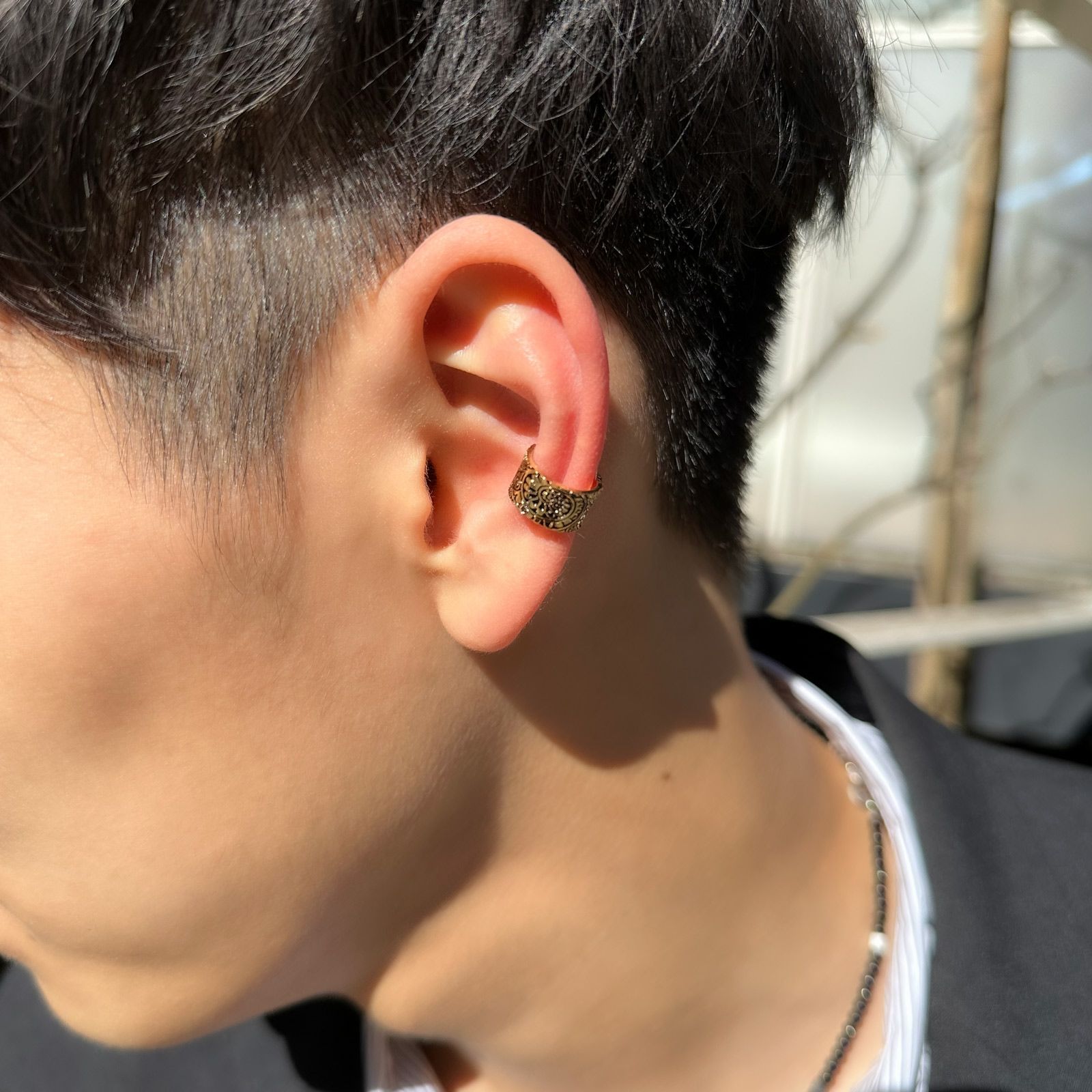 Vine Pattern Ear Cuff - L - GOLD | GARNI ONLINE STORE