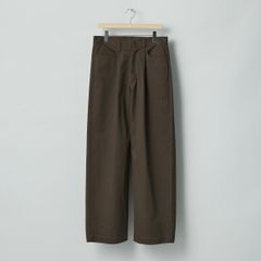 【残り一点】Brushed Chino One Tuck Wide Pants