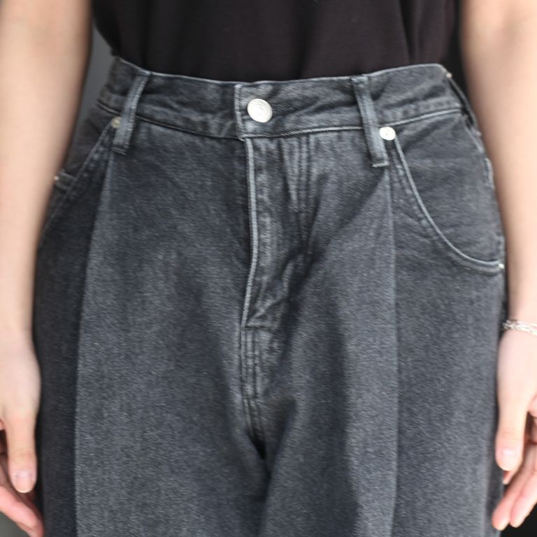 NEONSIGN - 【残り一点】Wide Denim Slacks(BLACK USED) | ACRMTSM 