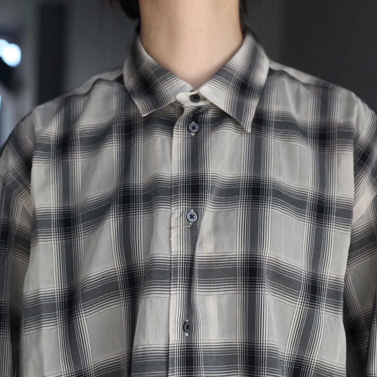 【残り一点】シズルチェックL/Sシャツ