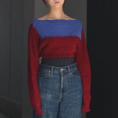 【残り一点】Fuzzy Short Knit