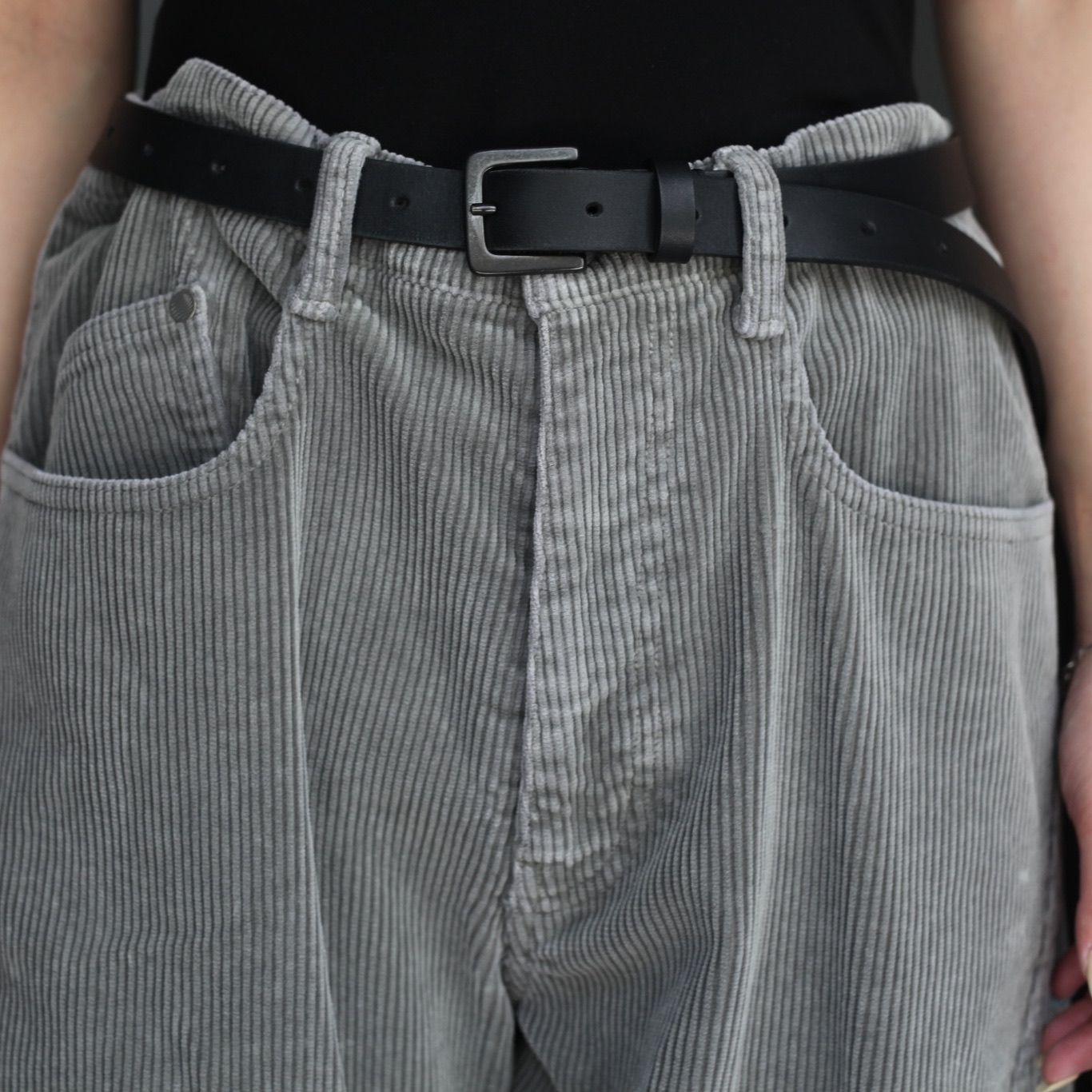【残り一点】3D Twisted Wide Leg 5P Pants