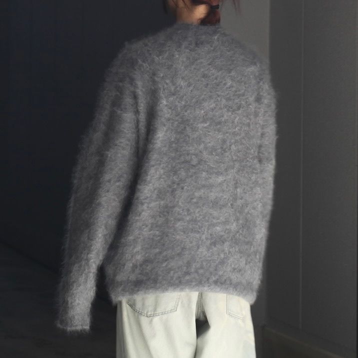 【残り一点】Cashmere Shaggy Knit V Neck Cardigan