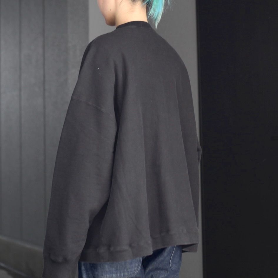 ATON - 【残りわずか】Garment Dyed Urake Oversized Sweatshirt