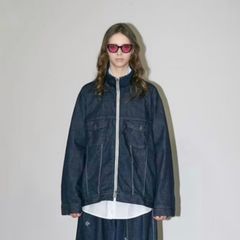 【残り一点】12.5OZデニムブルゾン(ONE WASH)