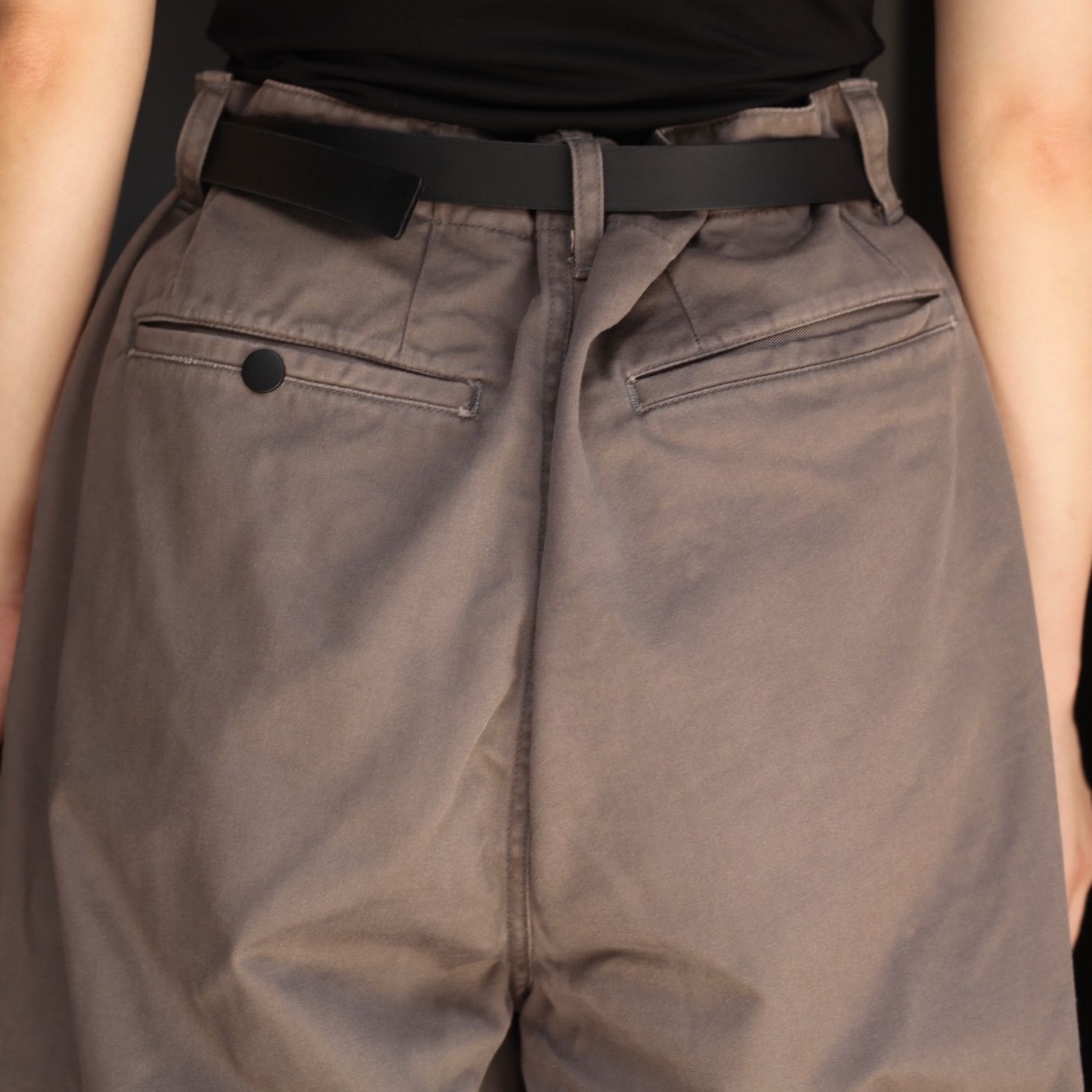 【残り一点】Wrapped Work Trousers With Night-Cut(AGED TWILL)