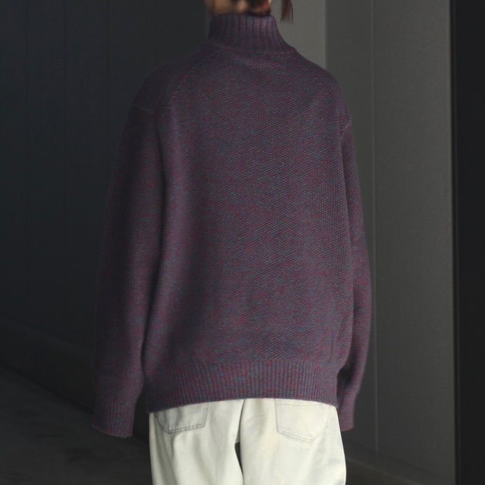 【残り一点】Wool Kanoko Half Zip P/O
