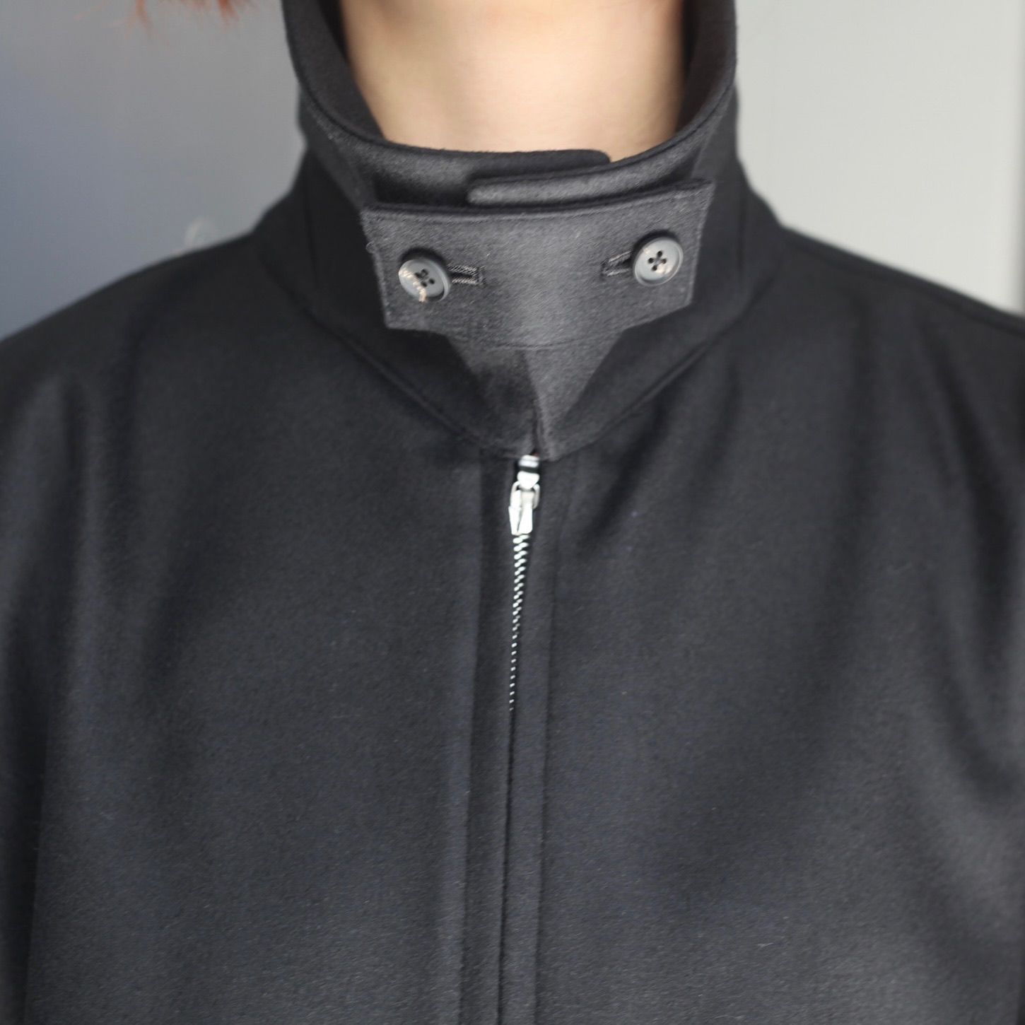 【残りわずか】Melton Oversized Zip Jacket
