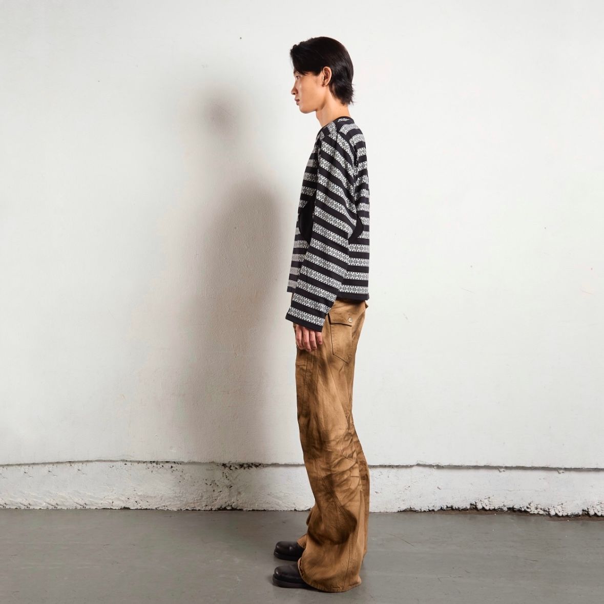 【残り一点】Nordic Pattern Jacquard L/S T-Shirt