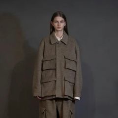 【残り一点】アルパカシャギーマルチポケットブルゾン