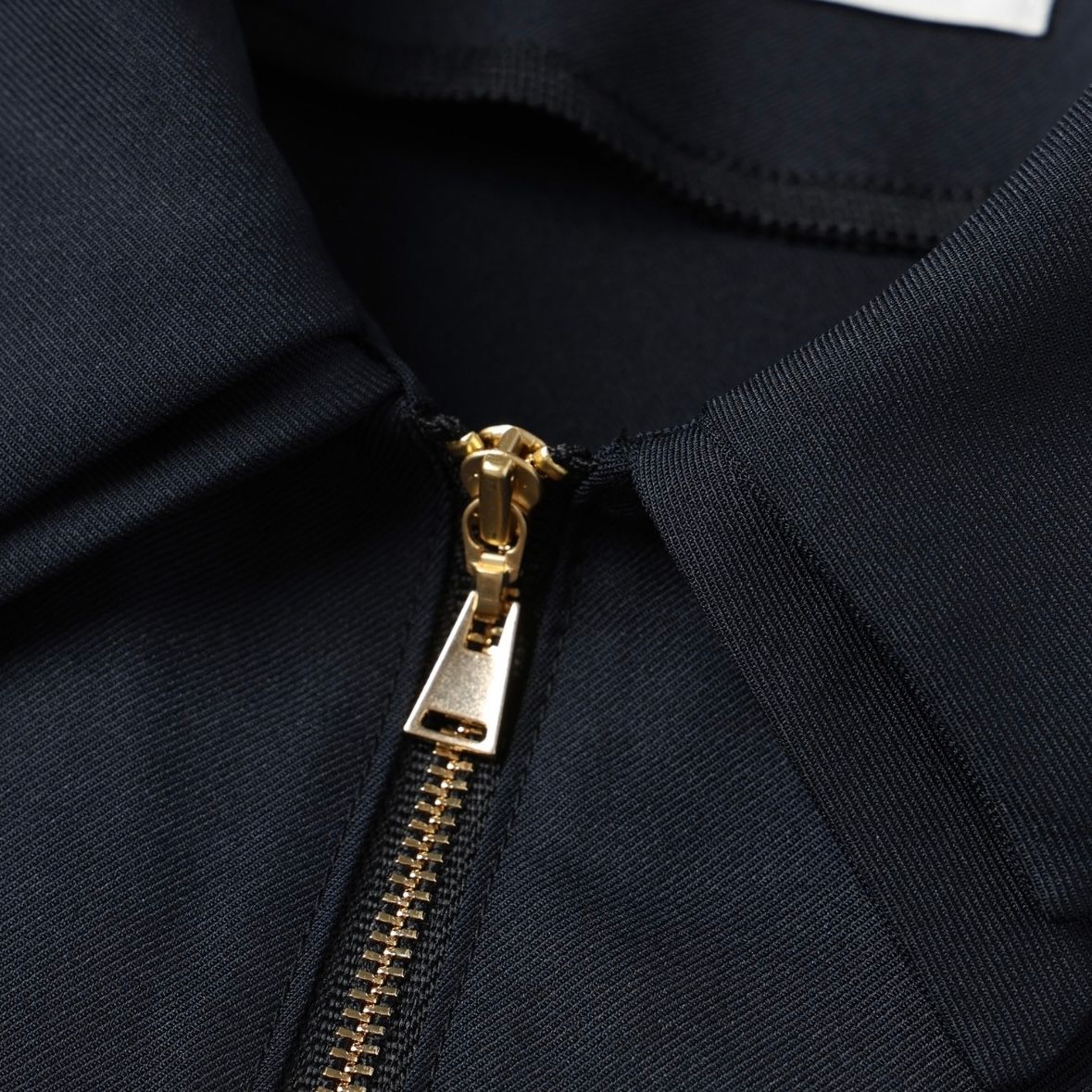 【残り一点】Dry Gabardine Layered Collar Half Zip Shirt