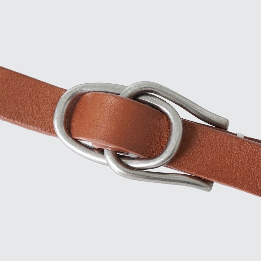 Yoke レザーベルト　ブラウン　美品 YOKE(ヨーク)｜【UNISEX】W RING レザーベルト/ブラウン の通販