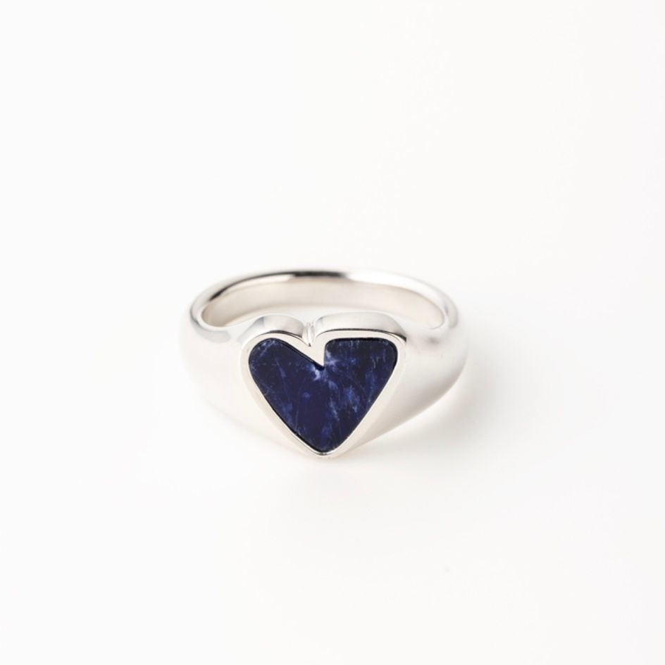 PREEK Rough heart stone ring SV925 17号 PREEK - 【お取り寄せ注文可能】Rough Heart Pietersite Stone