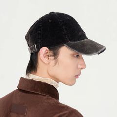 【残り一点】Brown Washed Corduroy Baseball Cap
