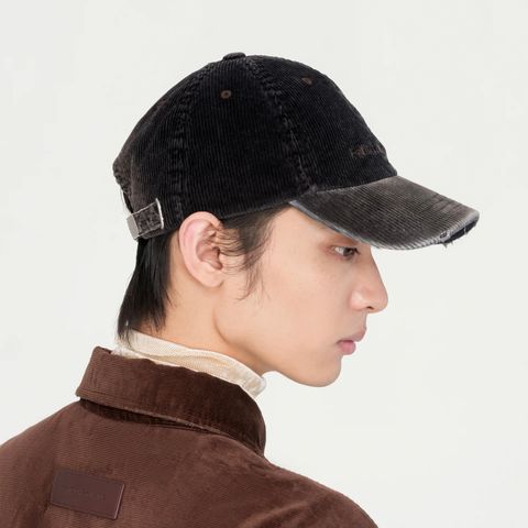 【残り一点】Brown Washed Corduroy Baseball Cap