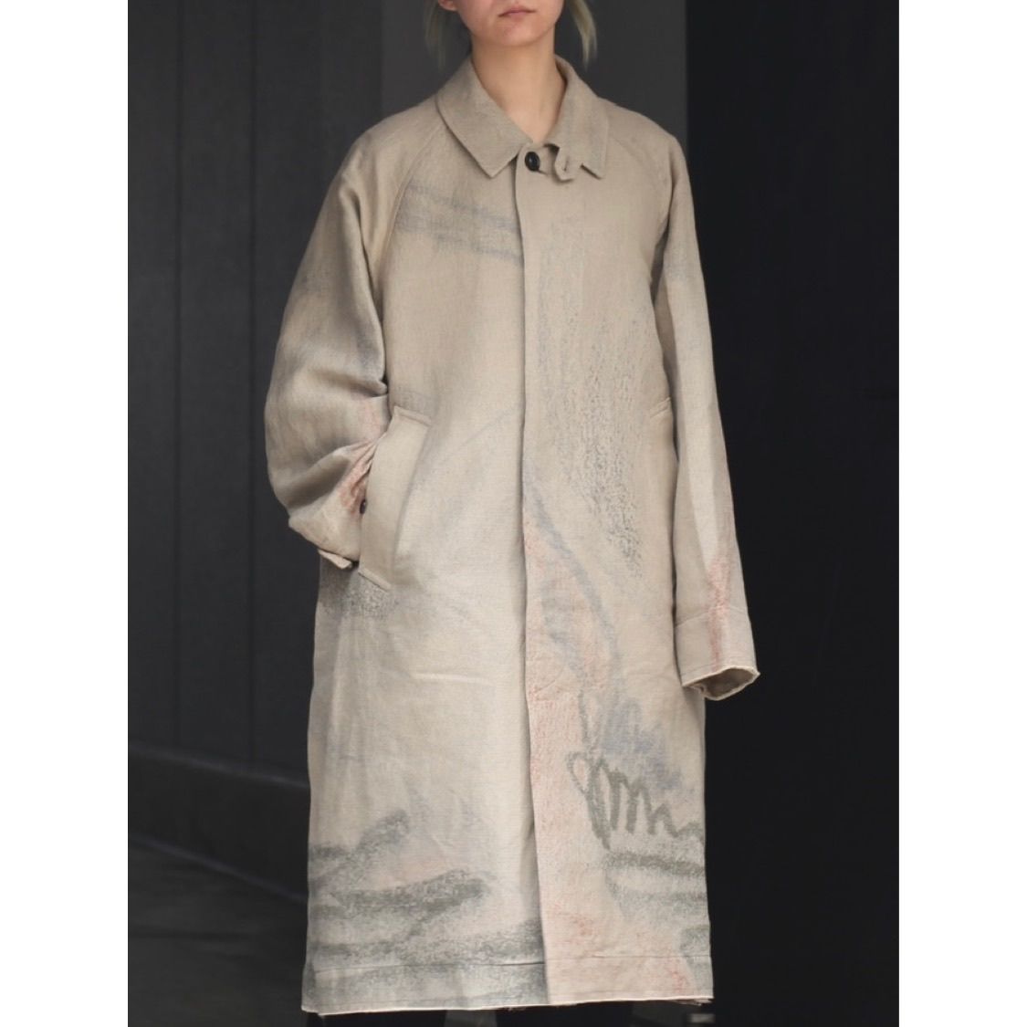 yoke 22AW JACQUARD BAL COLLAR COAT www.tinatettherbalonline.com