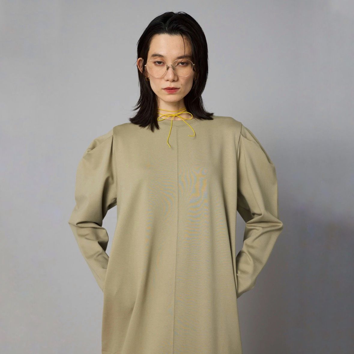 【残り一点】Balloon Hem Ponte Dress
