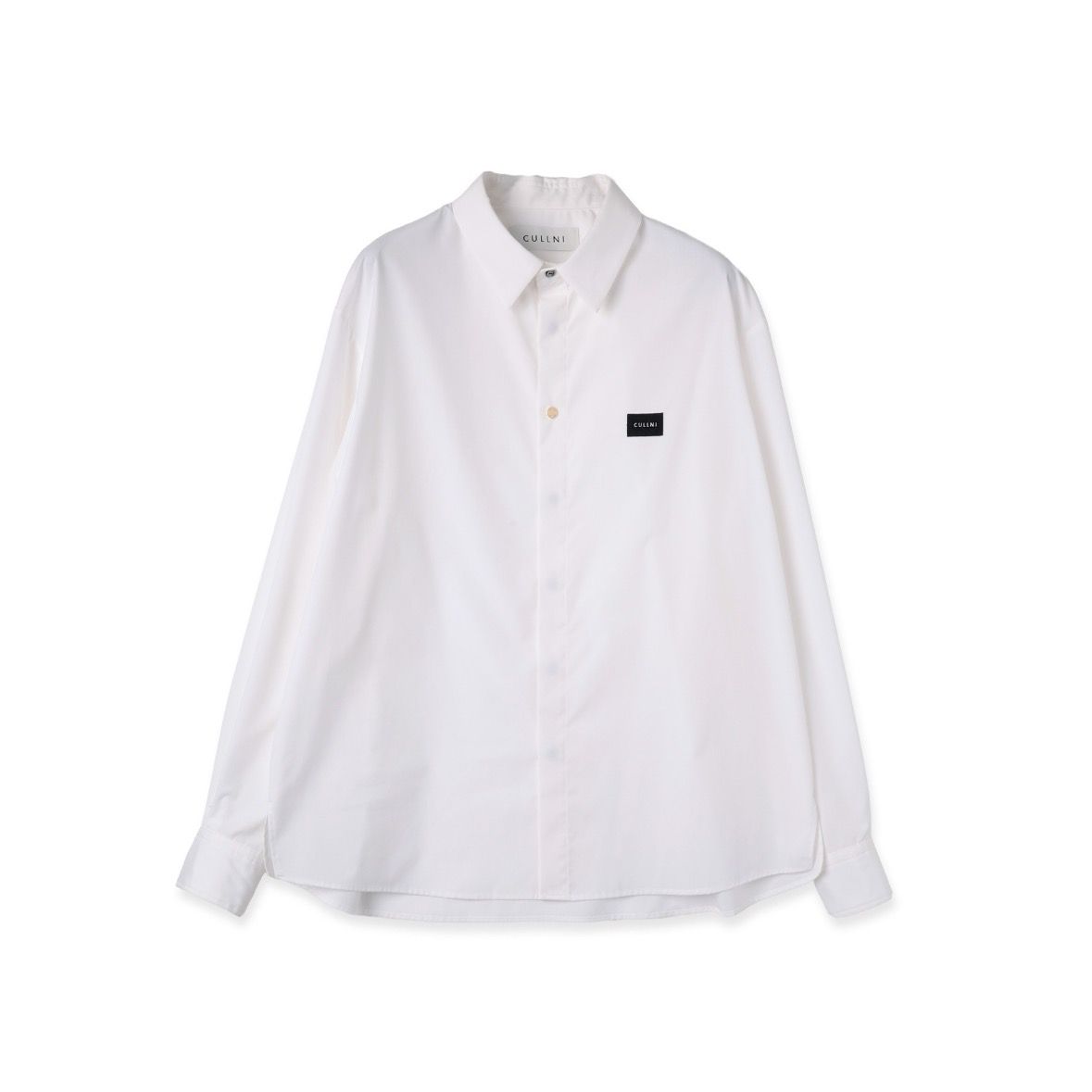 【残り一点】High Count Broadcloth Embroidery Patch Shirt