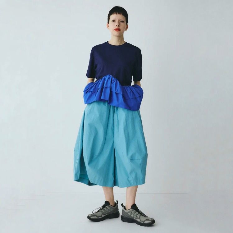 【残り一点】Frill Hem Ponte Tops