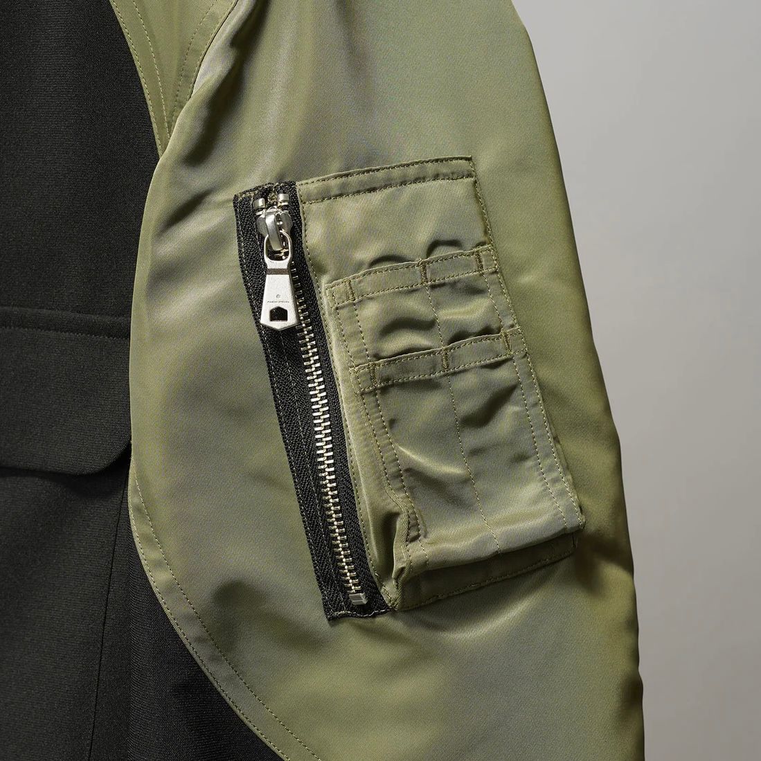 【残り一点】Layering MA-1 Docking Prime-Over Open Collar Shirt