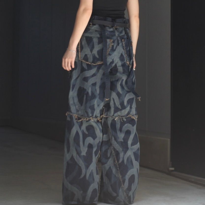 【残り一点】Slash Seam Twist Buggy Jeans(SHADOW ASAT)