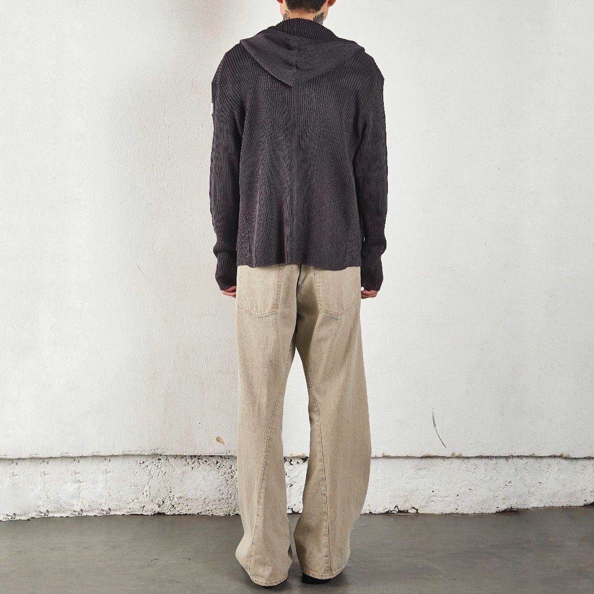 【残りわずか】3D Twisted Wide Leg Jeans