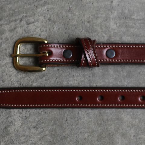 【残りわずか】Crossed Keeper Belts(OAKBARK×BRASS)