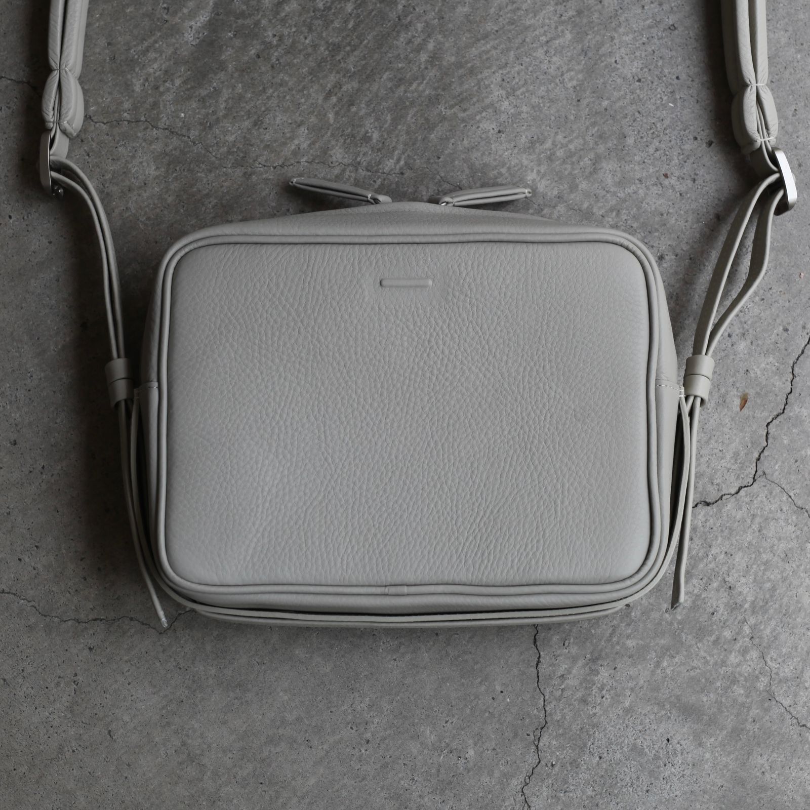 【残り一点】ソフトショルダーバック_Small(WHITE BEIGE)
