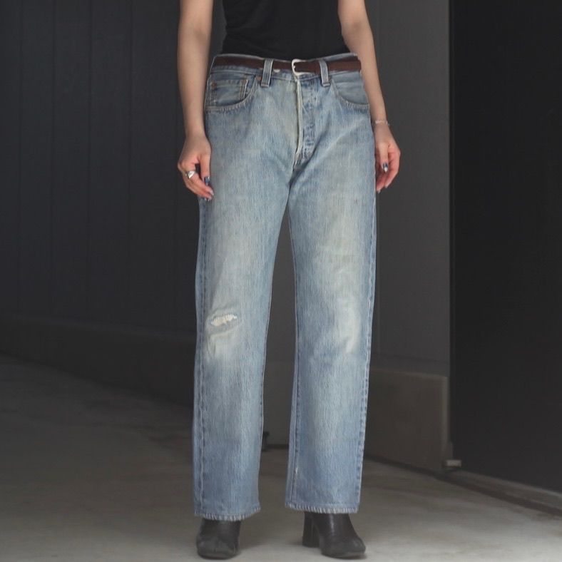 【残り一点】Vintage Levi's Heart Pocket Damage Denim_SIZE M