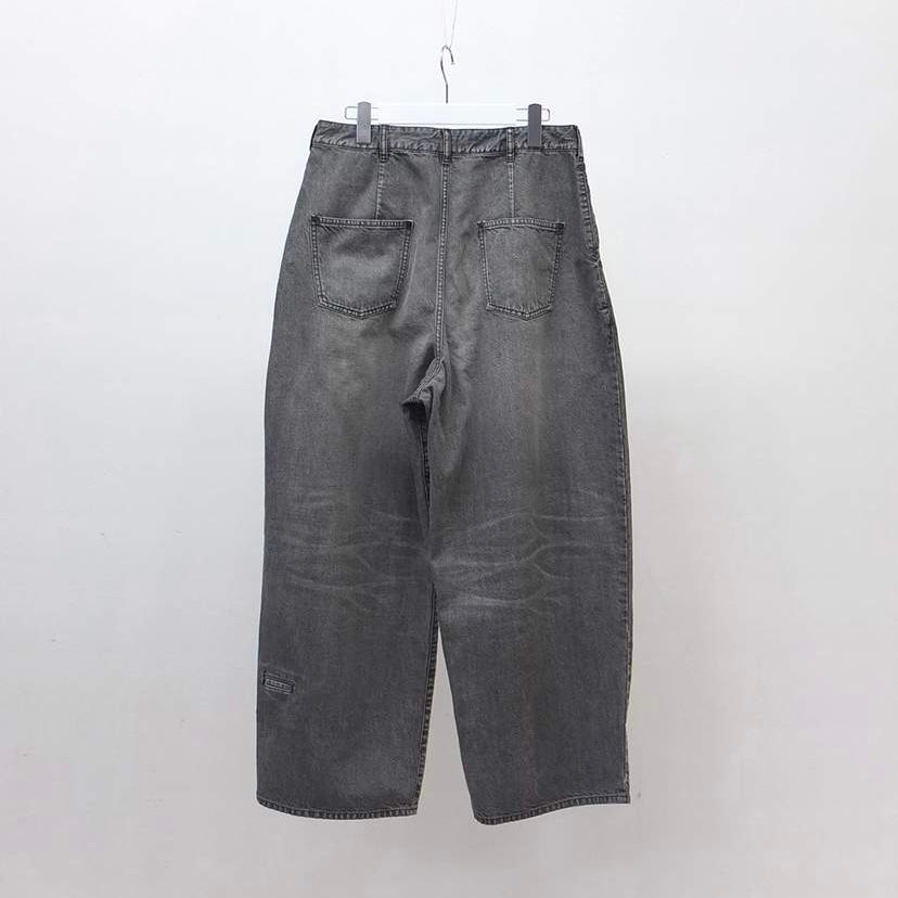 【残り一点】デニムシンプル2タックワイドPT