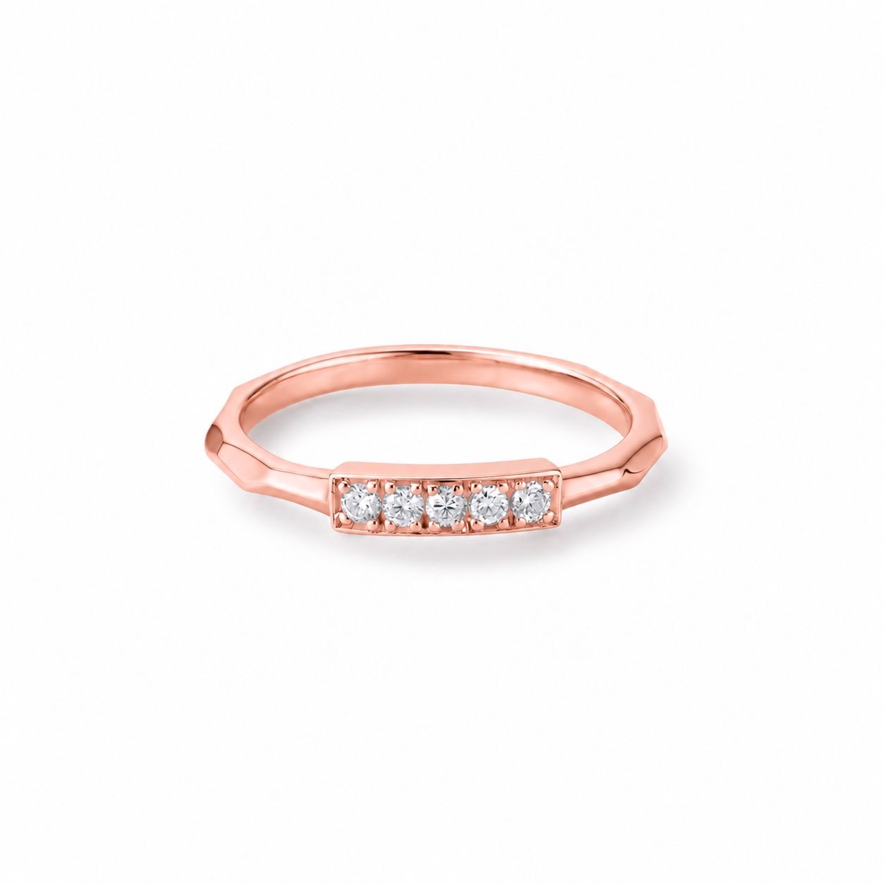 GARNI - 【お取り寄せ注文可能】Broadly Five Dia Ring(K18 PINK GOLD