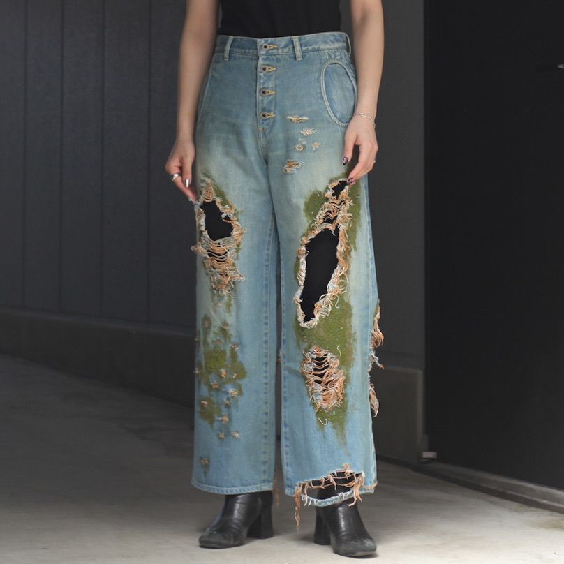【残りわずか】Warp Hole Denim Moss Ver.
