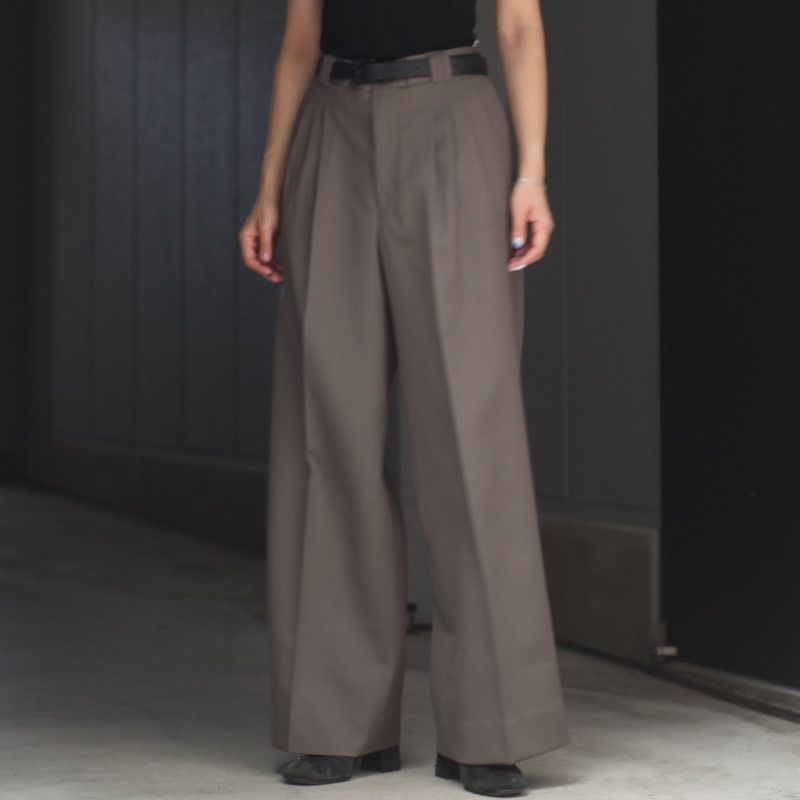 【残り一点】3pleated Wide-leg Trousers