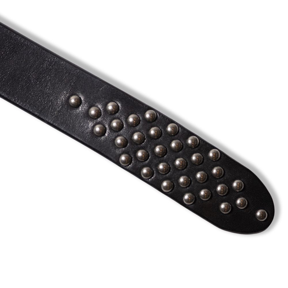 【残り一点】Round Studs Leather Narrow Belt