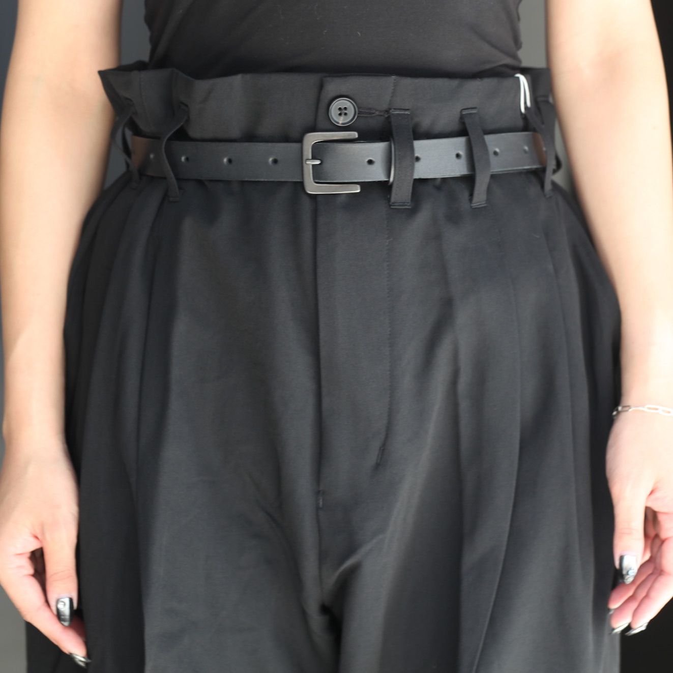 【残り一点】Wool Gabardine Wide Straight Trousers