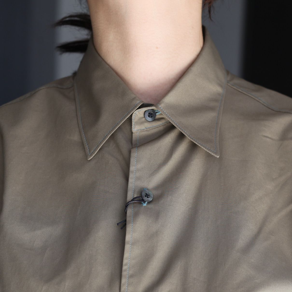 YOKE - 【残り一点】Cotton Typewriter Regular Collar Shirt | ACRMTSM ONLINE STORE