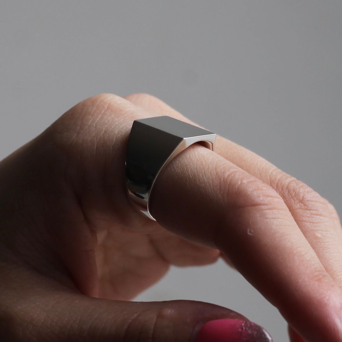 【残り一点】Square Ring Small(SILVER)