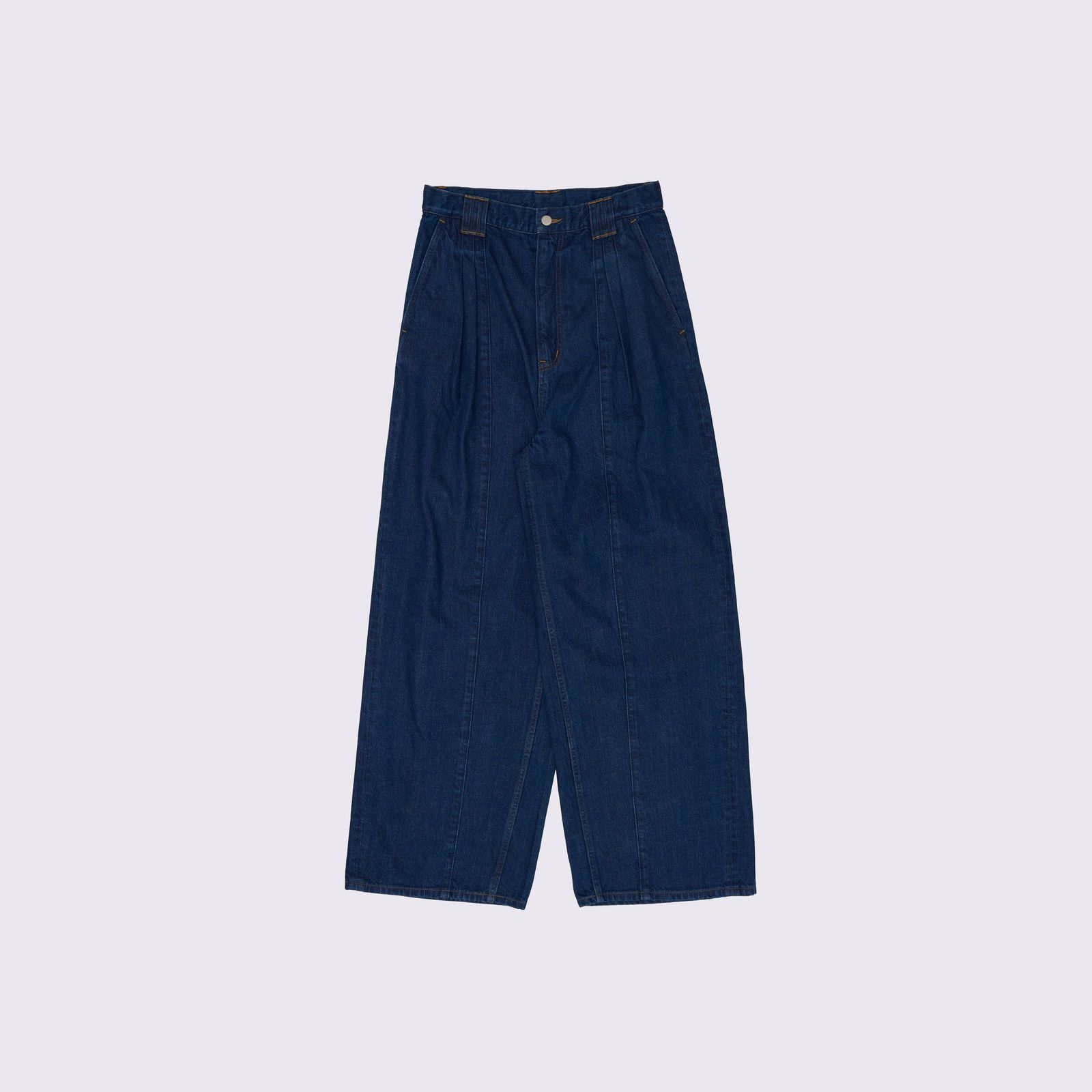 【残り一点】Vintage Washed 3tuck Wide Denim Trousers