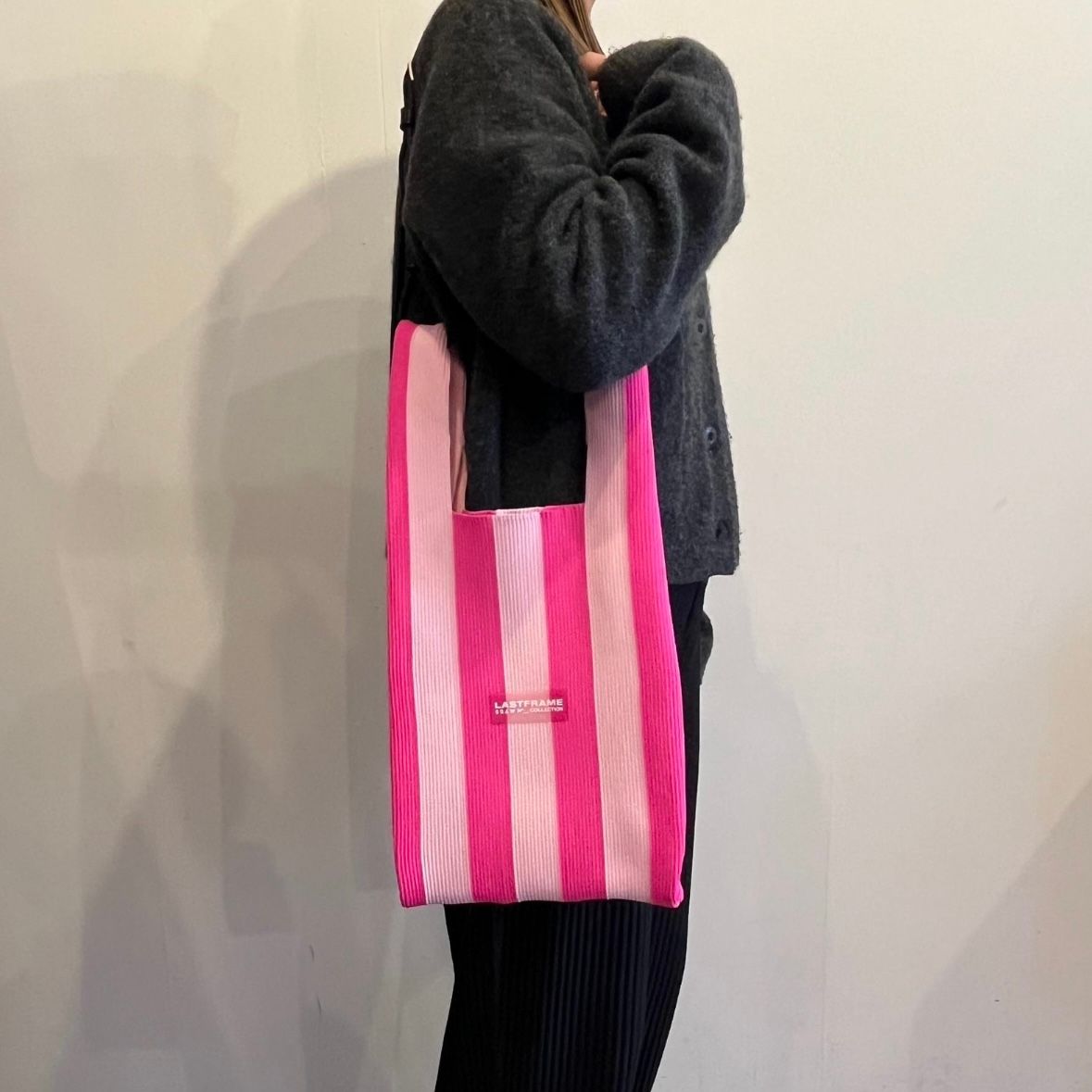 【残り一点】Stripe Market Bag_Medium