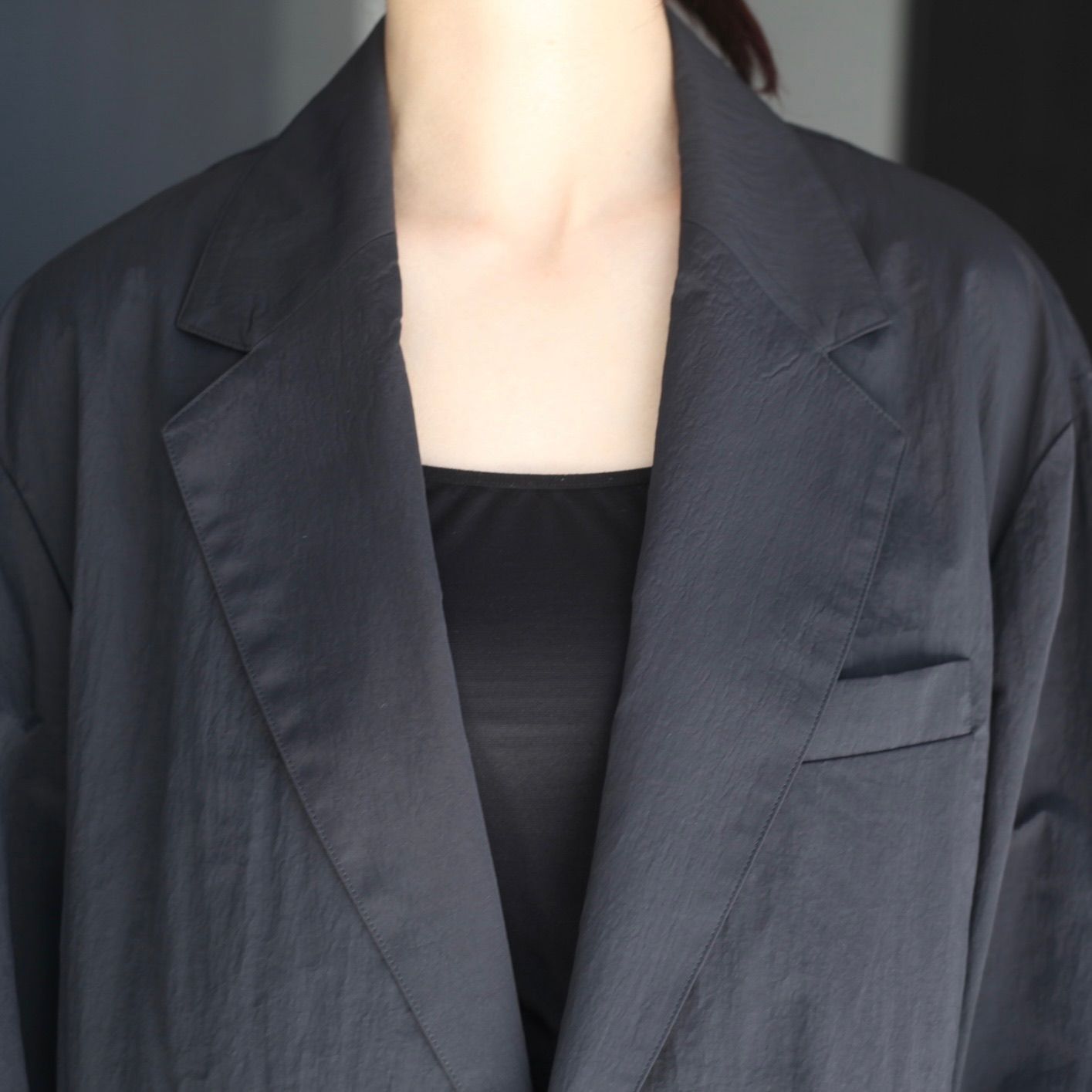 【残り一点】Windproof Nylon Single Breasted Jacket