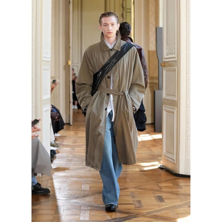 【残り一点】Cotton Rayon Vintage Padded Balmacaan Coat