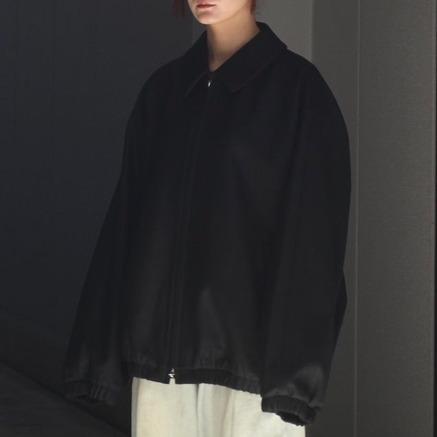 【残りわずか】Melton Oversized Zip Jacket
