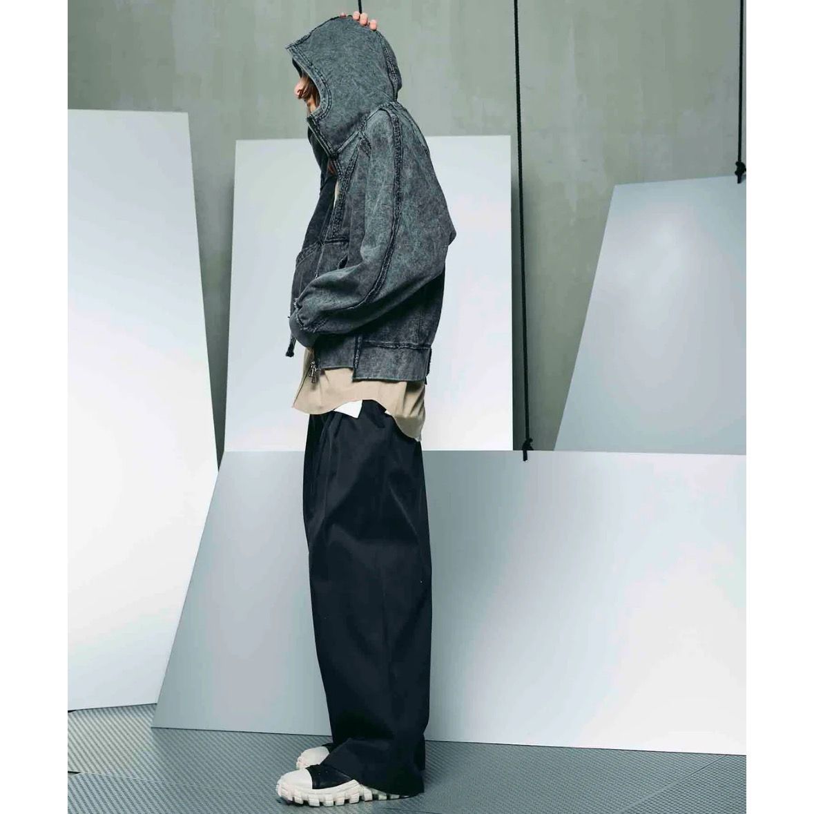 【残り一点】120/2/2 Suvin Cotton Two Tuck Pants