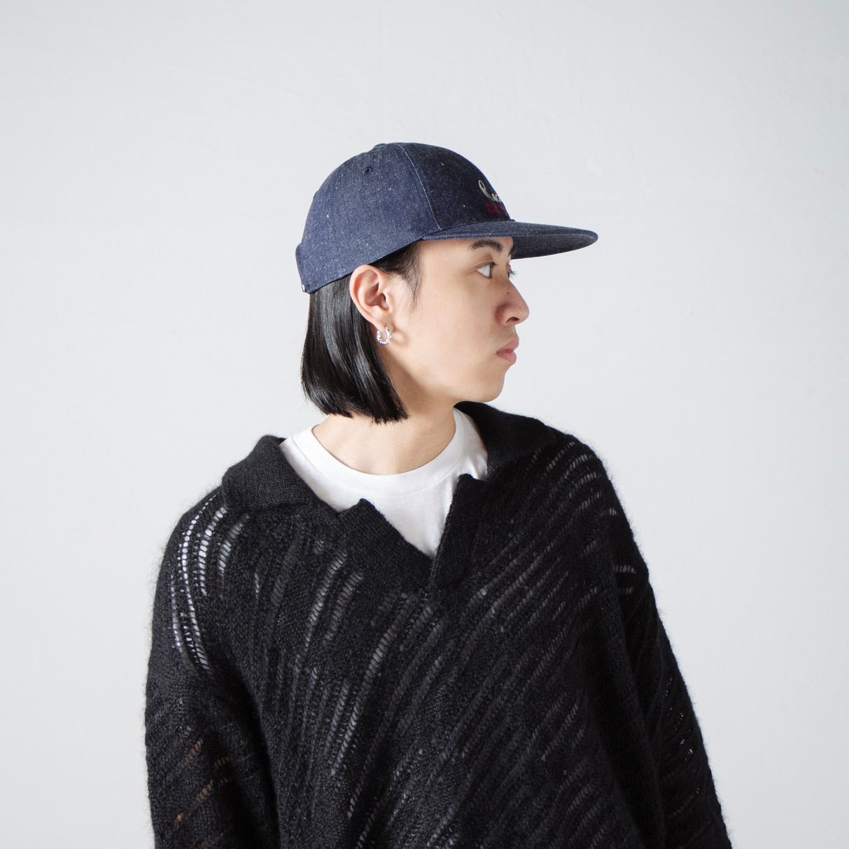 【残り一点】Flat Visor Denim Cap