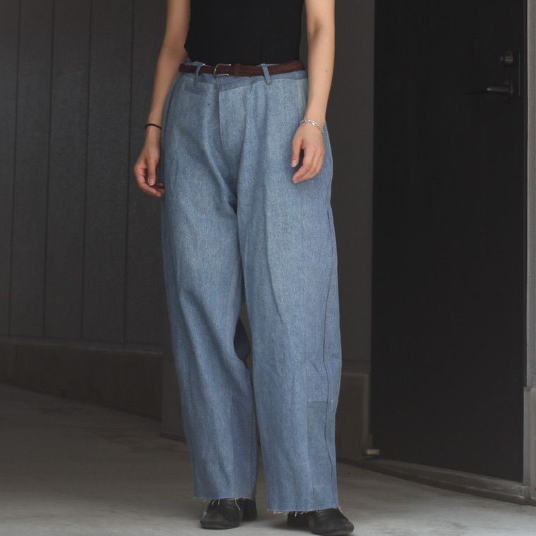 【残り一点】Reconstructed Super Baggy Slacks Denim_3(L)