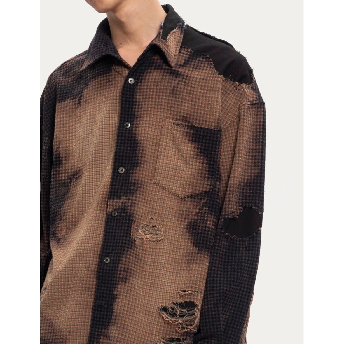 【残り一点】Long Sleeve Shirt in Decayed Check