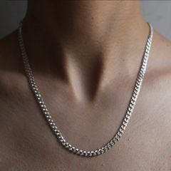 【残りわずか】New Curb Necklace(WHITE)