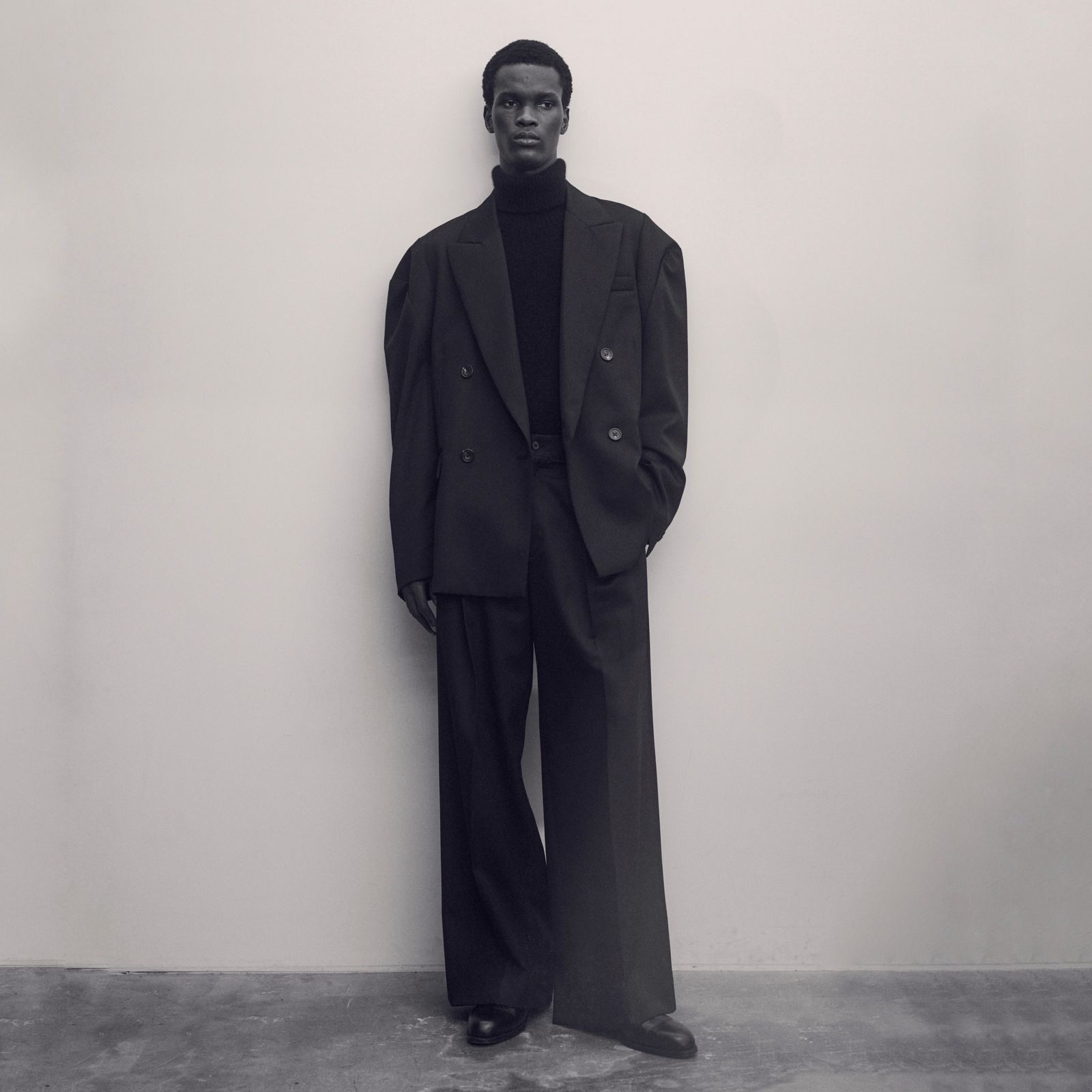 【残り一点】Deformed Shoulder Double Breasted Jacket