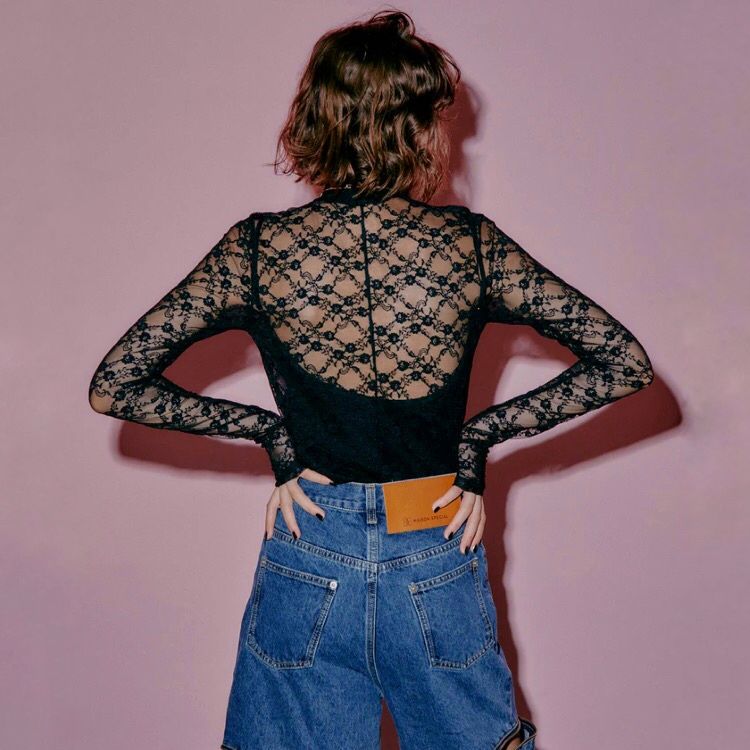 【残り一点】Lace Turtle Top